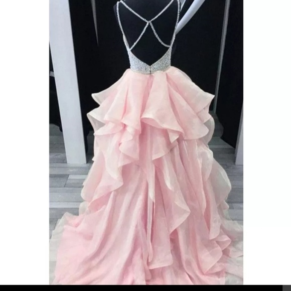 2019 Fashion V Neck Champagne - Picture 6 of 6